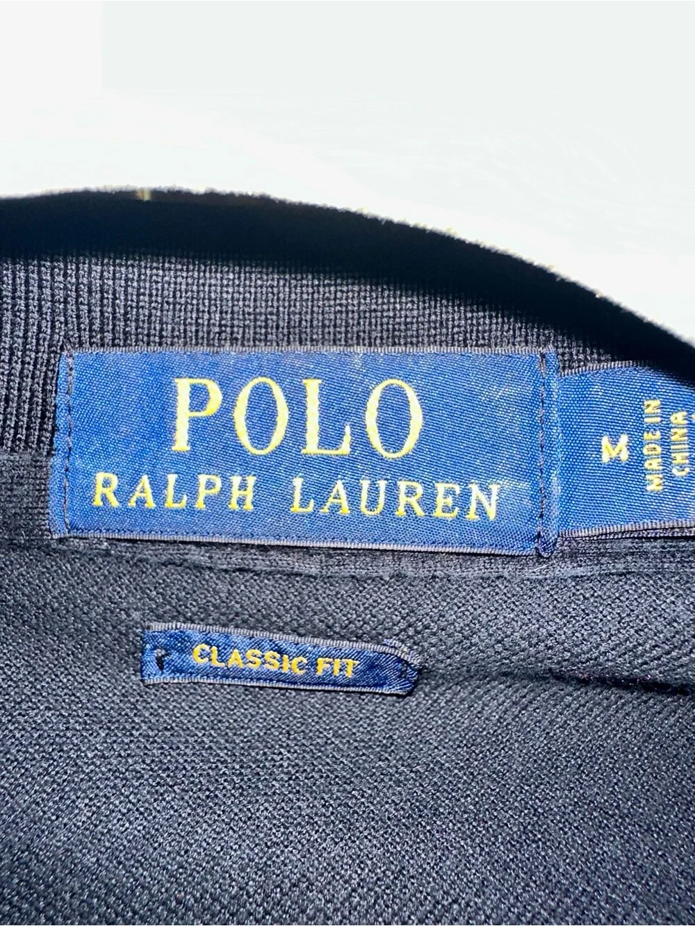 Ralph Lauren Men’s Black Polo with Gold Pony Logo